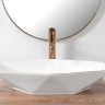 Lavabo Rea Vegas 37x57 borde oro rosa (REA-U5605)