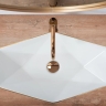 Lavabo Rea Vegas 37x57 borde oro rosa (REA-U5605)