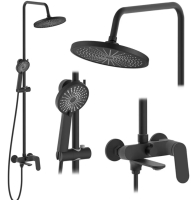 Sistema de ducha Rea Marco negro (REA-P8545)