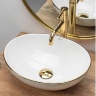 washbasin Rea Sofia 41x34,5 gold edge (REA-U3287)