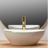 washbasin Rea Sofia 41x34,5 gold edge (REA-U3287)