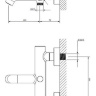 Omnires Y black bath and shower mixer (Y1230BL)