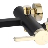Mezclador de baño Rea Polo negro/dorado (REA-B9979)
