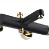 Mezclador de baño Rea Polo negro/dorado (REA-B9979)