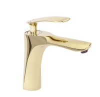 Mezclador de lavabo Rea Orbit dorado (REA-B2050)