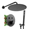 concealed shower set Rea Lungo black (REA-P6713)