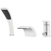 Mezclador de baño Rea Riven cromado (REA-B0457)