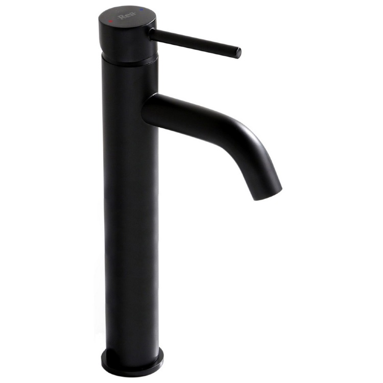 washbasin mixer Rea Lungo black matte, high (REA-B4103)