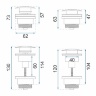 Rea click-clac gun grey bottom valve (REA-A9501)