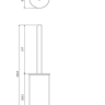 Escobilla de baño Omnires Modern Project antracita (MP60622AT)