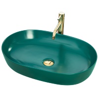 Lavabo Rea Cleo 60,5x41 verde mate (REA-U5636)