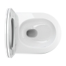toilet Omnires Ottawa Silent Power 49x37 rimless wall hung, duroplast seat, white gloss (OTTAWASPXMWBP)