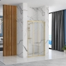 shower door Rea Alex 90x190 transparent glass, brushed gold (REA-K2506)