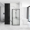shower cabin Rea Space In 80x100 safety glass, transparent (REA-K8882)