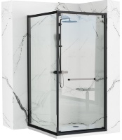 Cabina de ducha Re Space en cristal de seguridad 80x100, transparente (REA-K8882)