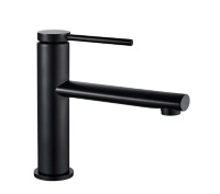 Mezclador de lavabo Rea Oval negro (REA-B6516)