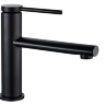 Mezclador de lavabo Rea Oval negro (REA-B6516)