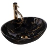 washbasin Rea Sofia 41x34,5 black marble shiny (REA-U5611)