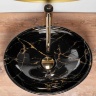 washbasin Rea Sofia 41x34,5 black marble shiny (REA-U5611)