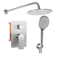 Conjunto de ducha empotrado Rea Verso nikiel (REA-P4800)