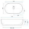 washbasin Rea Amelia 48 34.5x47.8 white (REA-U0416)