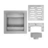 drain Rea Line 150x150 nickel brush (REA-G6205)