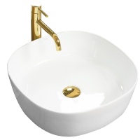 Lavabo Rea Elena 44x44 blanco (REA-U0798)
