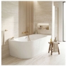 acrylic bathtub Rea Bellanto 170x80 + siphon + click/clack plug, right (REA-W6900)