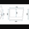 acrylic bathtub Rea Bellanto 170x80 + siphon + click/clack plug, right (REA-W6900)