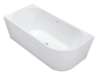 Bañera acrílica Rea Bellanto 170x80 + sifón + tapón clic/clack, derecha (REA-W6900)