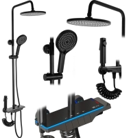 Sistema de ducha Rea Savio negro (REA-P8410)
