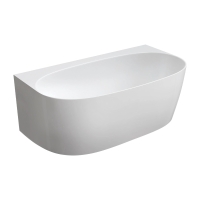 Bañera de piedra Omnires Valencia M+ 158x86 blanca (VALENCIAWPBP)