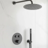 душевая система Rea Lungo скрытого монтажа, с термостатом, tytan + box (REA-P6385)