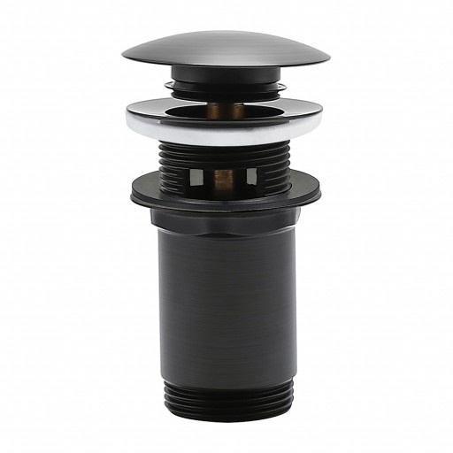 Omnires click-clack anthracite bottom valve (A706AT)