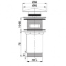 Omnires click-clack anthracite bottom valve (A706AT)