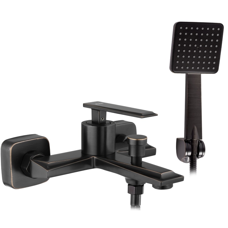 Bath mixer Rea Romano Old black (REA-B9903)