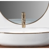 Lavabo Rea Cleo 60,5x41 blanco-oro (REA-U6211)