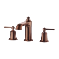 Mezclador de lavabo Omnires Armance, tres orificios, cobre antiguo (AM5214ORB)