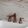 Omnires Armance washbasin mixer, three holes, antique copper (AM5214ORB)