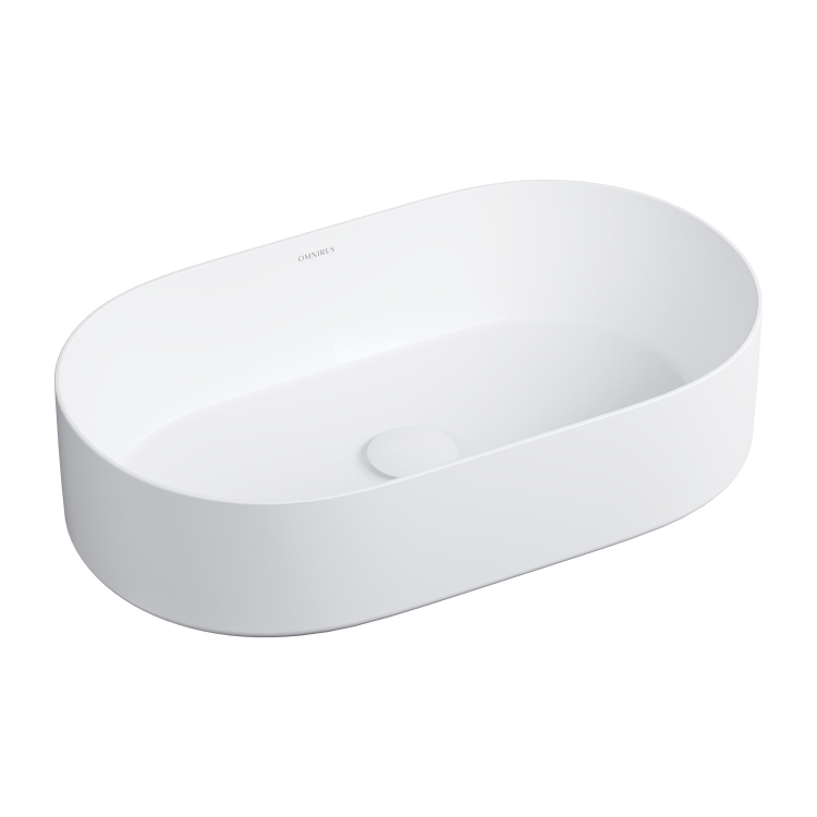 washbasin Omnires Mesa 53.5x31.5 mat white (MESA530BM)