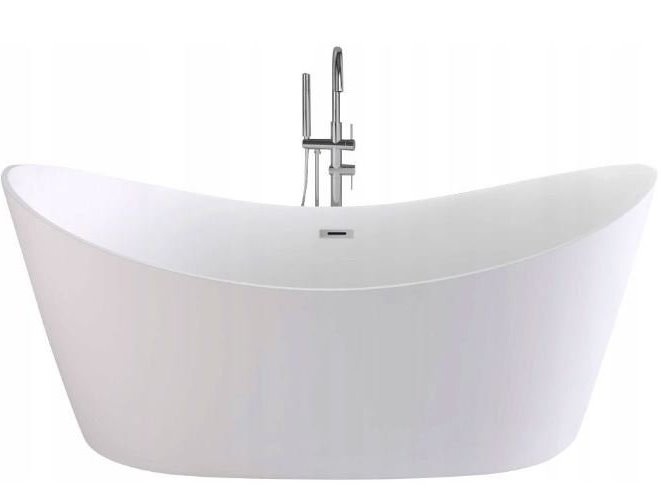 acrylic bathtub Rea Ferrano 160x80 + siphon + click/clack plug (REA-W0150)