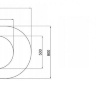 acrylic bathtub Rea Ferrano 160x80 + siphon + click/clack plug (REA-W0150)