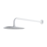 overhead shower Omnires Slimline 25 cm, with bracket, white matt (WGSET1WM)