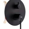 душевая система Rea Foss Clif + box скрытого монтажа, black matt (REA-P5968)