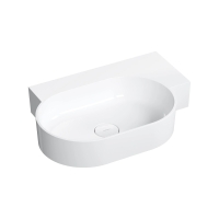 умывальник Omnires Parma M+ 64,5х44,5 угловой, правый, gloss white (OVO645UWPBP)