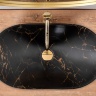 washbasin Rea Royal 36x60,5 black marble mat (REA-U7478)