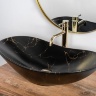 washbasin Rea Royal 36x60,5 black marble mat (REA-U7478)