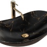 washbasin Rea Royal 36x60,5 black marble mat (REA-U7478)