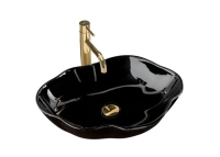 Lavabo Rea Pearl 51,5x37,5 negro brillante (REA-U0858)