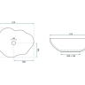 Lavabo Rea Pearl 51,5x37,5 negro brillante (REA-U0858)